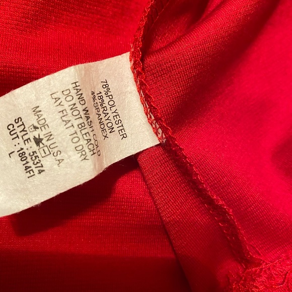 Monteau - Cute Red Retro Style Dress! M/L Metal button details & back zip - Picture 4 of 4